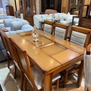 Table AQUARIUM 6 chaises